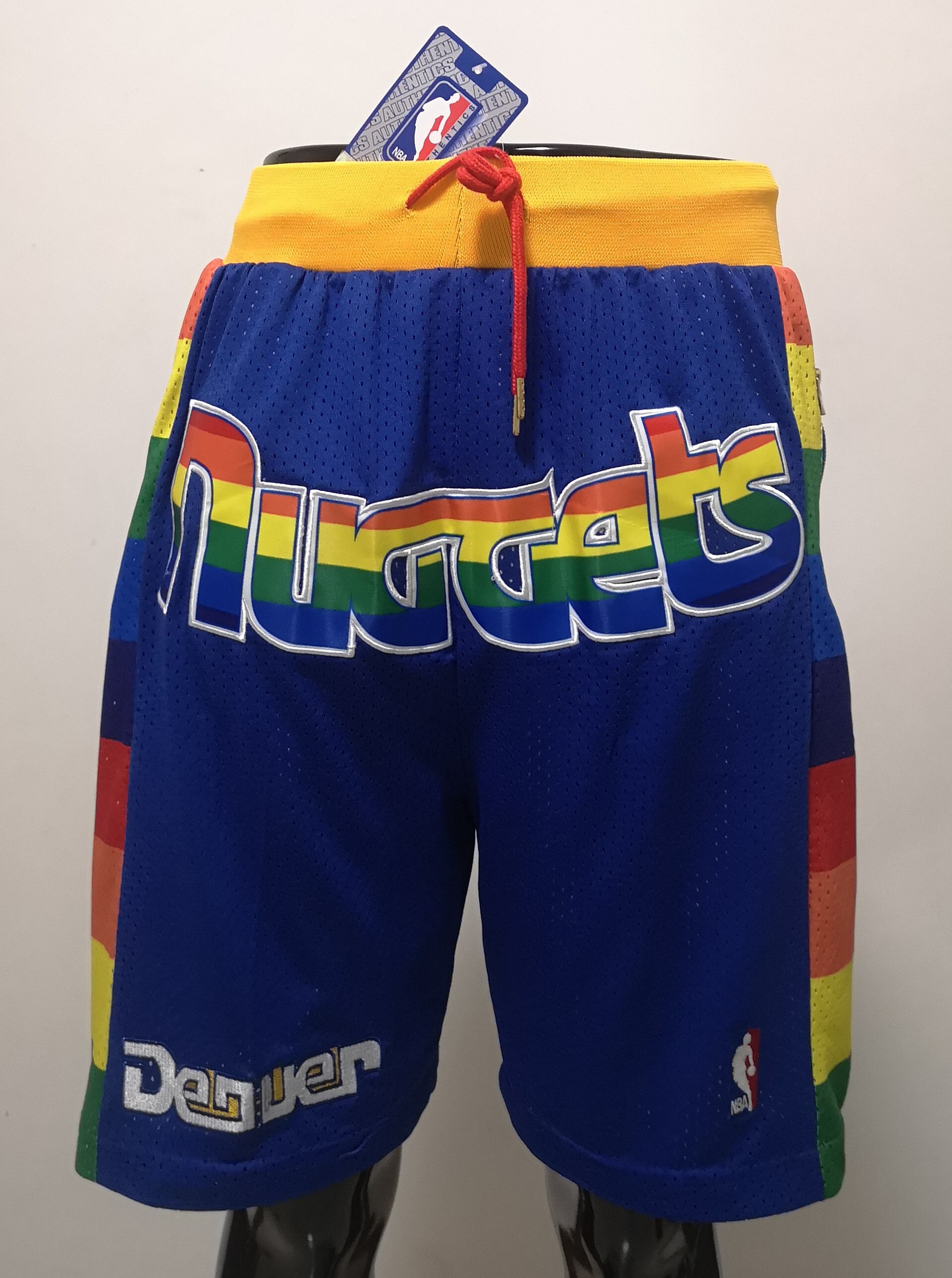 2020 Men NBA Denver Nuggets blue shorts->denver nuggets->NBA Jersey